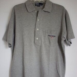 👀 Polo Sport grey polo size medium